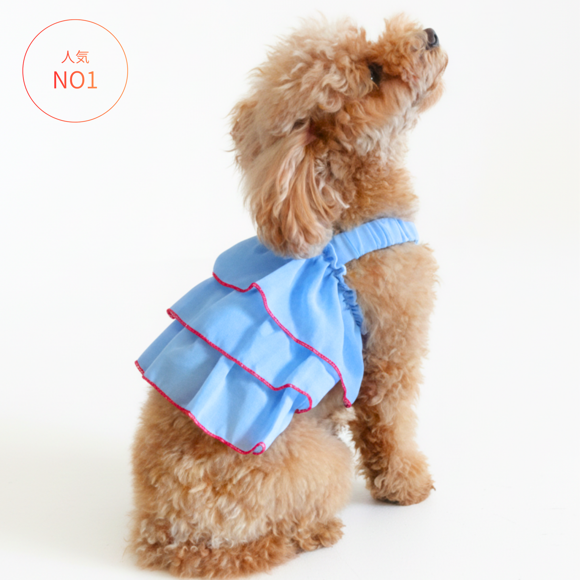 ハンドメイド♡犬服 黄苺の3段フリルキャミワンピース ハンドメイド♡犬服 黄苺の3段フリルキャミワンピース CanNana 犬 服