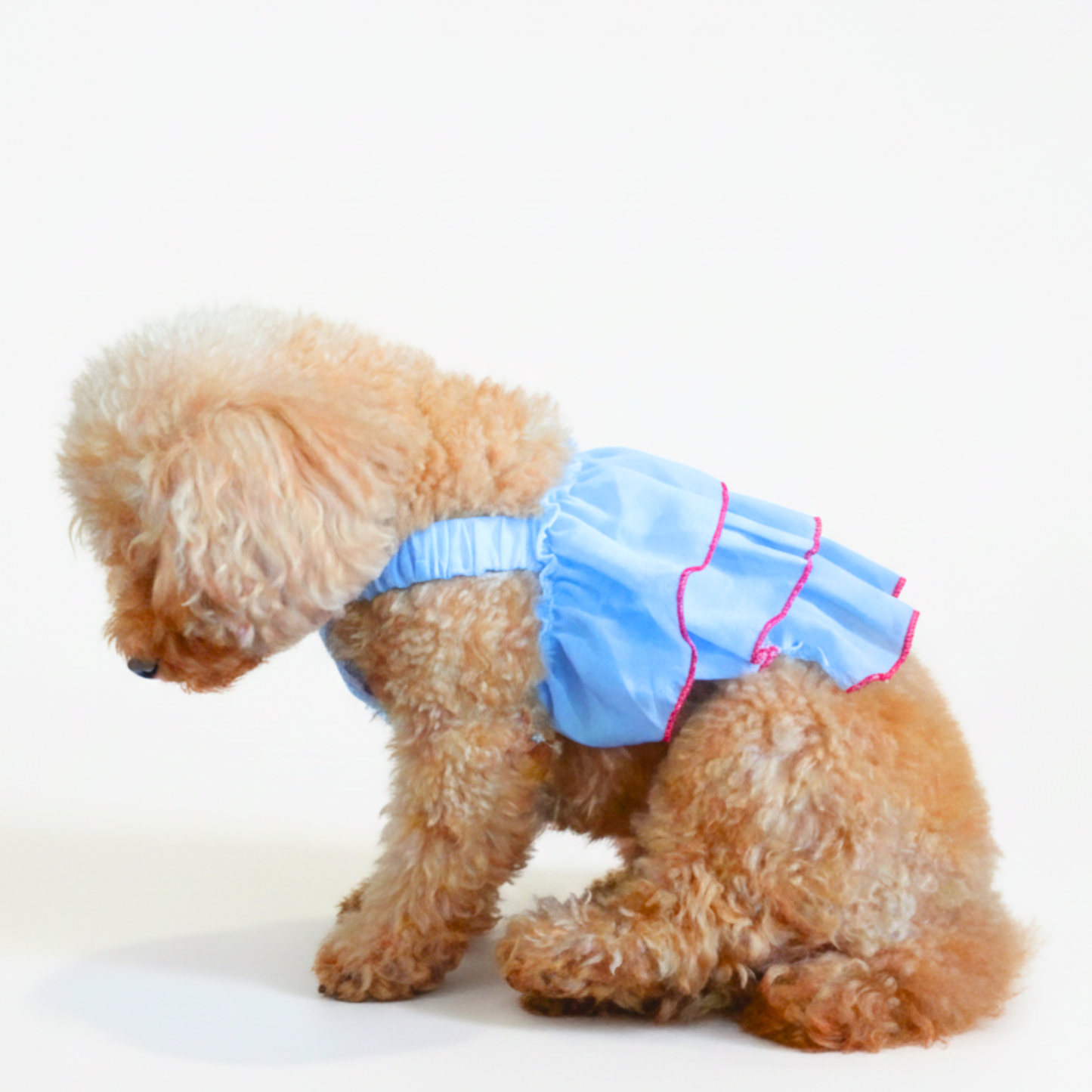 犬服 小型犬｜3段フリルシフォン キャミソールトップス